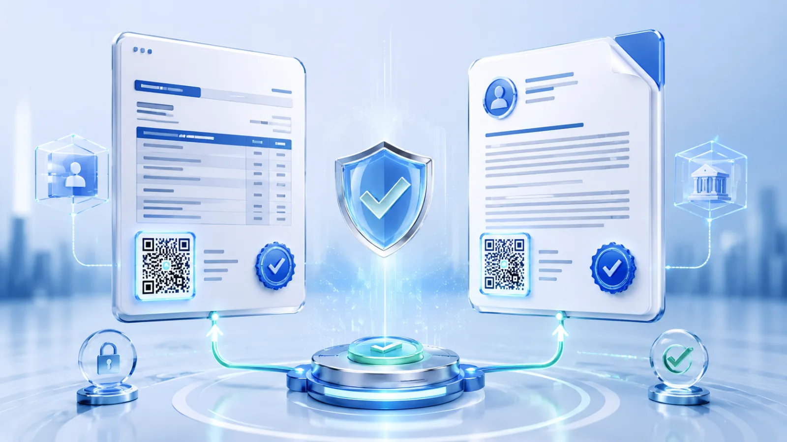 Digital document verification hub concept
